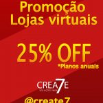 Promoção 25%OFF nas Lojas virtuais